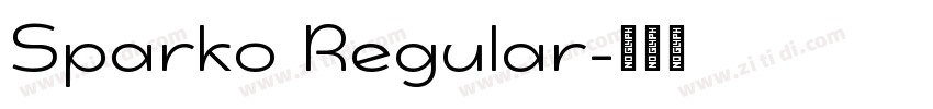 Sparko Regular字体转换